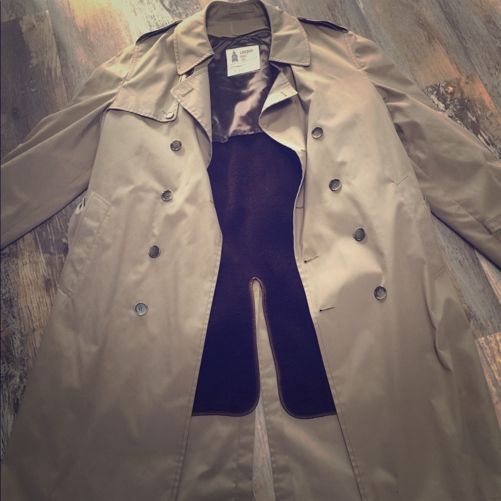 London Fog trench coat with removable liner